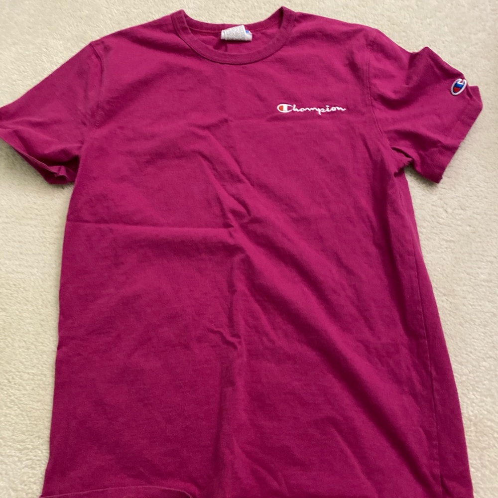 pink/purple champion tshirt